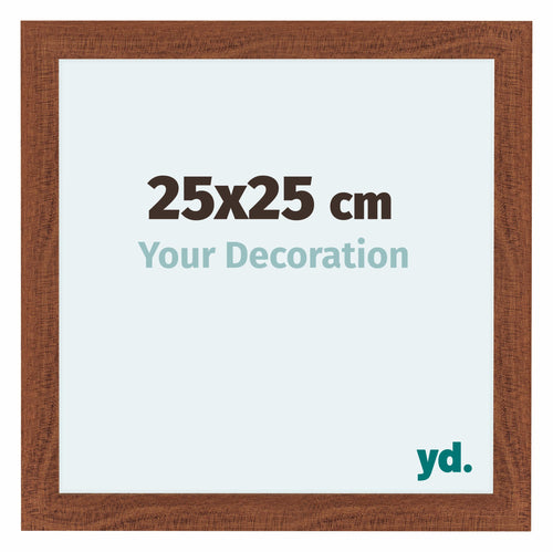 Como MDF Cadre Photo 25x25cm Noyer De Face Mesure | Yourdecoration.fr