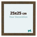 Como MDF Cadre Photo 25x25cm Or Antique De Face Mesure | Yourdecoration.fr