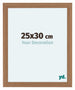 Como MDF Cadre Photo 25x30cm Noyer Clair De Face Mesure | Yourdecoration.fr