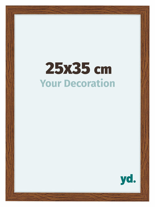 Como MDF Cadre Photo 25x35cm Chene Rustique De Face Mesure | Yourdecoration.fr