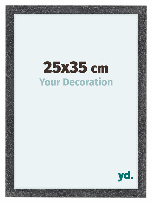 Como MDF Cadre Photo 25x35cm Gris Patine De Face Mesure | Yourdecoration.fr