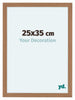 Como MDF Cadre Photo 25x35cm Noyer Clair De Face Mesure | Yourdecoration.fr