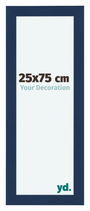 Como MDF Cadre Photo 25x75cm Bleu Fonce Patine De Face Mesure | Yourdecoration.fr