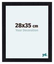 Como MDF Cadre Photo 28x35cm Noir Mat De Face Mesure | Yourdecoration.fr