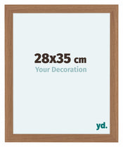 Como MDF Cadre Photo 28x35cm Noyer Clair De Face Mesure | Yourdecoration.fr