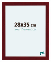 Como MDF Cadre Photo 28x35cm Vin Rouge Patine De Face Mesure | Yourdecoration.fr