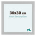 Como MDF Cadre Photo 30x30cm Blanc Mat De Face Mesure | Yourdecoration.fr