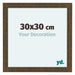 Como MDF Cadre Photo 30x30cm Or Antique De Face Mesure | Yourdecoration.fr