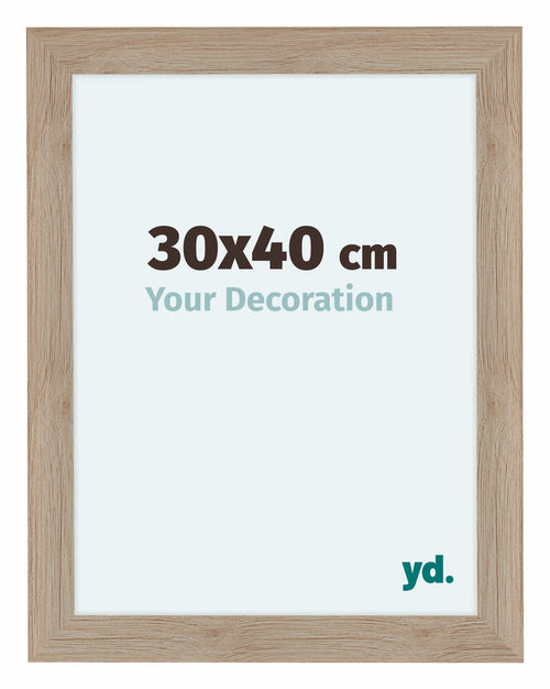 Como MDF Cadre Photo 30x40cm Chene Clair De Face Mesure | Yourdecoration.fr