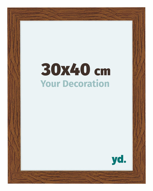 Como MDF Cadre Photo 30x40cm Chene Rustique De Face Mesure | Yourdecoration.fr