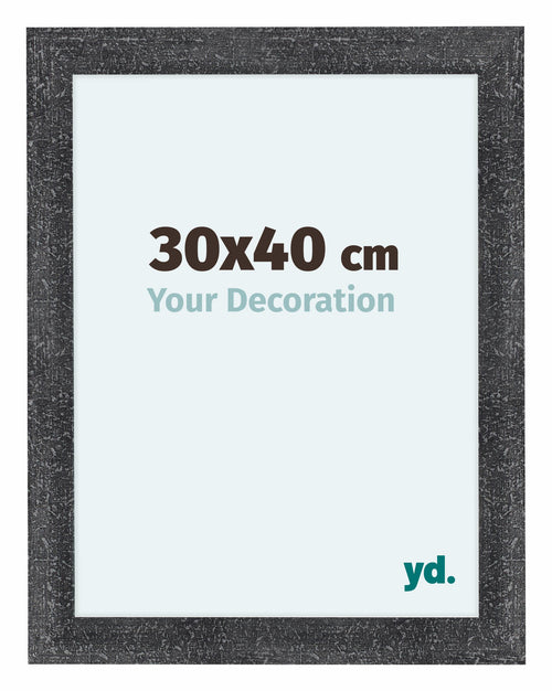 Como MDF Cadre Photo 30x40cm Gris Patine De Face Mesure | Yourdecoration.fr