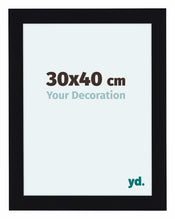 Como MDF Cadre Photo 30x40cm Noir Brillant De Face Mesure | Yourdecoration.fr