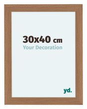 Como MDF Cadre Photo 30x40cm Noyer Clair De Face Mesure | Yourdecoration.fr