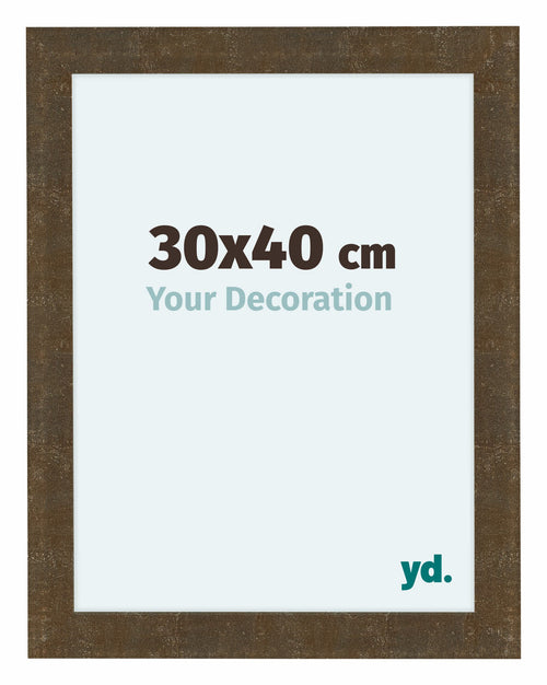 Como MDF Cadre Photo 30x40cm Or Antique De Face Mesure | Yourdecoration.fr