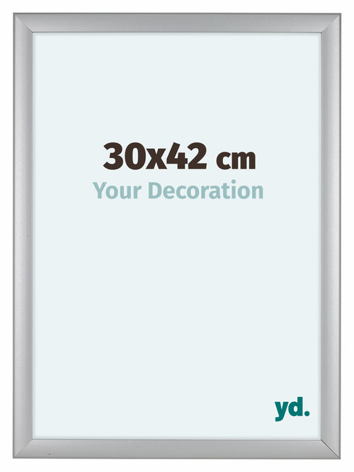 Como MDF Cadre Photo 30x42cm Argent Mat De Face Mesure | Yourdecoration.fr