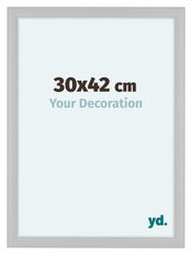 Como MDF Cadre Photo 30x42cm Blanc Grain de Bois De Face Mesure | Yourdecoration.fr