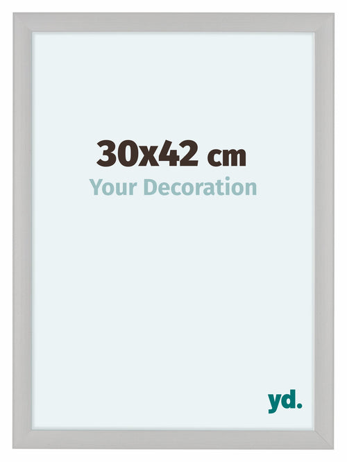 Como MDF Cadre Photo 30x42cm Blanc Grain de Bois De Face Mesure | Yourdecoration.fr