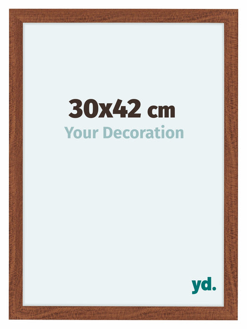 Como MDF Cadre Photo 30x42cm Noyer De Face Mesure | Yourdecoration.fr