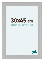 Como MDF Cadre Photo 30x45cm Blanc Grain de Bois De Face Mesure | Yourdecoration.fr