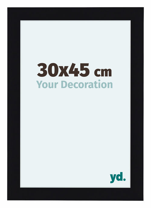 Como MDF Cadre Photo 30x45cm Noir Brillant De Face Mesure | Yourdecoration.fr