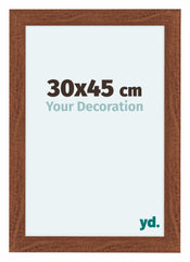 Como MDF Cadre Photo 30x45cm Noyer De Face Mesure | Yourdecoration.fr