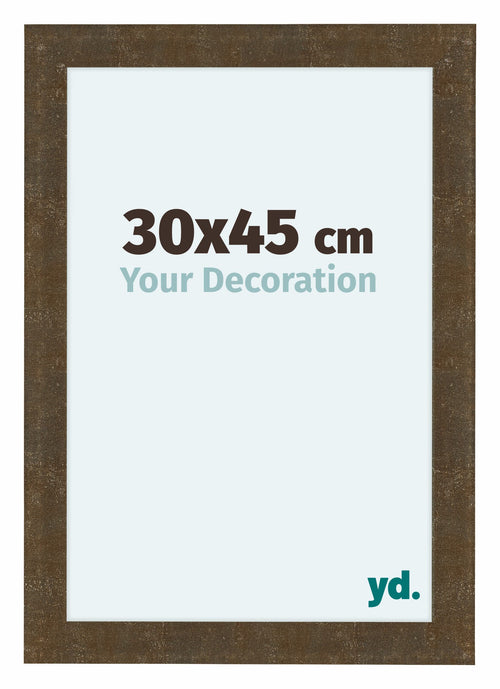 Como MDF Cadre Photo 30x45cm Or Antique De Face Mesure | Yourdecoration.fr