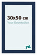 Como MDF Cadre Photo 30x50cm Bleu Fonce Patine De Face Mesure | Yourdecoration.fr