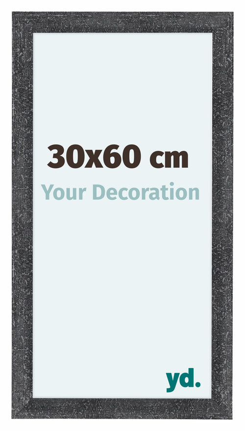 Como MDF Cadre Photo 30x60cm Gris Patine De Face Mesure | Yourdecoration.fr