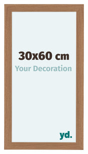 Como MDF Cadre Photo 30x60cm Noyer Clair De Face Mesure | Yourdecoration.fr