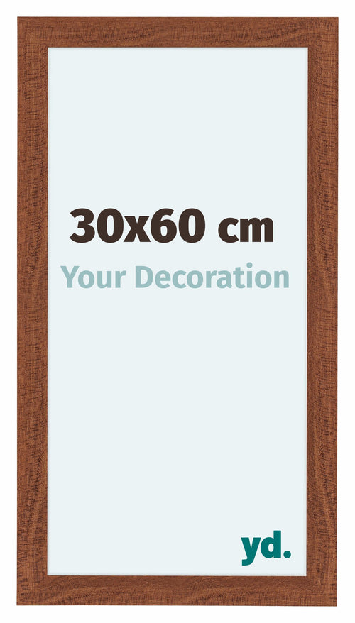 Como MDF Cadre Photo 30x60cm Noyer De Face Mesure | Yourdecoration.fr