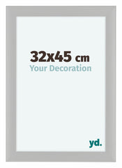 Como MDF Cadre Photo 32x45cm Blanc Grain de Bois De Face Mesure | Yourdecoration.fr