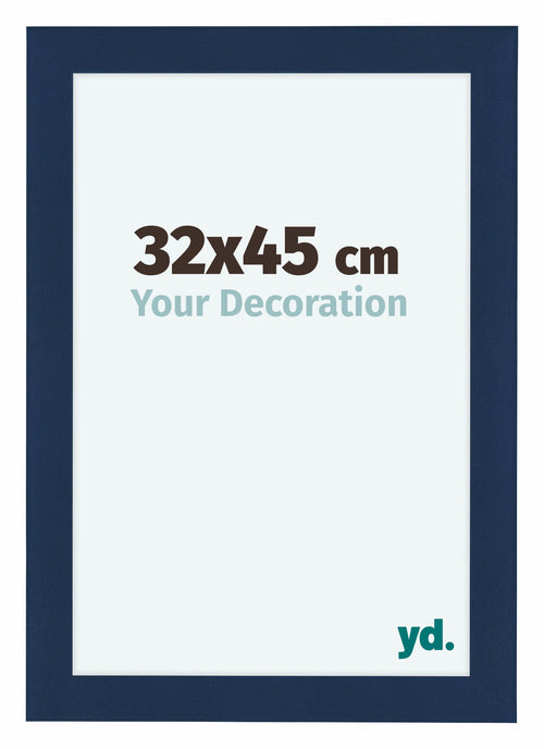 Como MDF Cadre Photo 32x45cm Bleu Fonce Patine De Face Mesure | Yourdecoration.fr