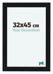 Como MDF Cadre Photo 32x45cm Noir Mat De Face Mesure | Yourdecoration.fr