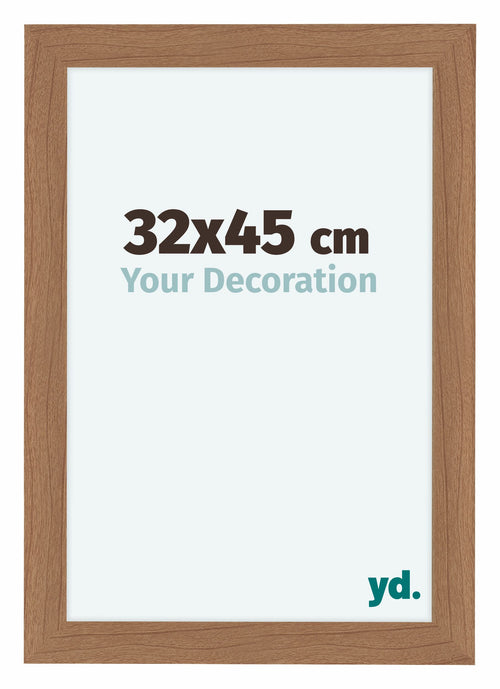 Como MDF Cadre Photo 32x45cm Noyer Clair De Face Mesure | Yourdecoration.fr