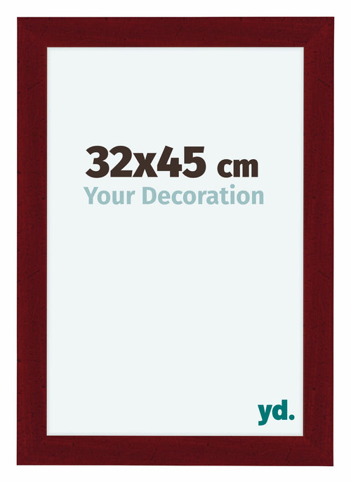 Como MDF Cadre Photo 32x45cm Vin Rouge Patine De Face Mesure | Yourdecoration.fr