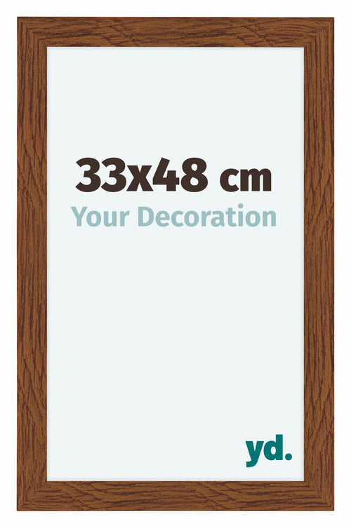 Como MDF Cadre Photo 33x48cm Chene Rustique De Face Mesure | Yourdecoration.fr