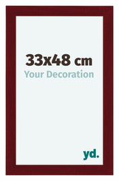 Como MDF Cadre Photo 33x48cm Vin Rouge Patine De Face Mesure | Yourdecoration.fr