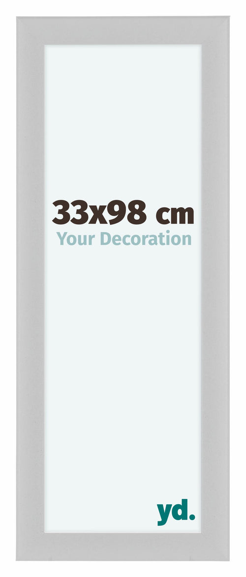 Como MDF Cadre Photo 33x98cm Blanc Mat De Face Mesure | Yourdecoration.fr