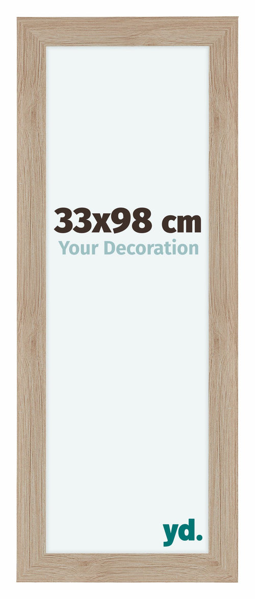 Como MDF Cadre Photo 33x98cm Chene Clair De Face Mesure | Yourdecoration.fr