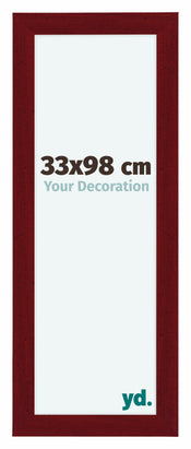 Como MDF Cadre Photo 33x98cm Vin Rouge Patine De Face Mesure | Yourdecoration.fr