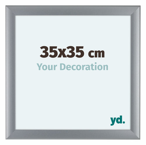 Como MDF Cadre Photo 35x35cm Argent Mat De Face Mesure | Yourdecoration.fr