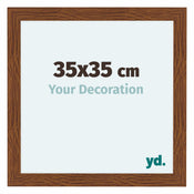 Como MDF Cadre Photo 35x35cm Chene Rustique De Face Mesure | Yourdecoration.fr