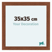 Como MDF Cadre Photo 35x35cm Noyer De Face Mesure | Yourdecoration.fr