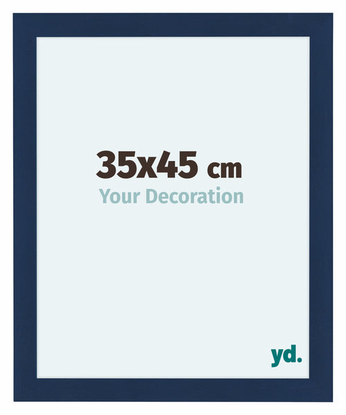 Como MDF Cadre Photo 35x45cm Bleu Fonce Patine De Face Mesure | Yourdecoration.fr