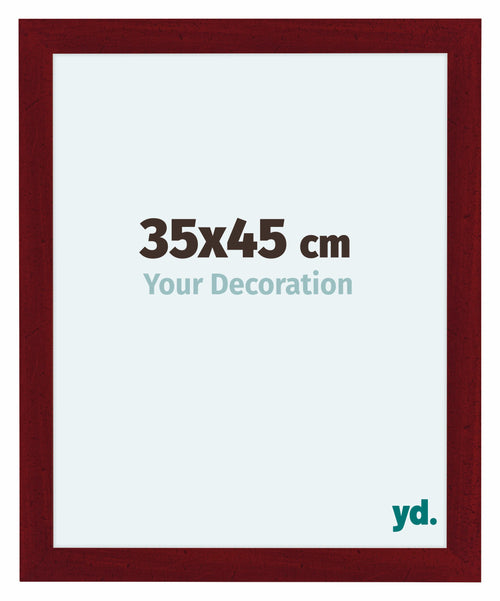 Como MDF Cadre Photo 35x45cm Vin Rouge Patine De Face Mesure | Yourdecoration.fr