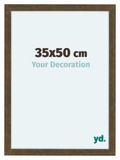 Como MDF Cadre Photo 35x50cm Or Antique De Face Mesure | Yourdecoration.fr