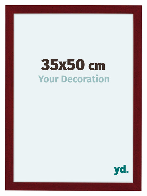 Como MDF Cadre Photo 35x50cm Vin Rouge Patine De Face Mesure | Yourdecoration.fr