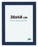 Como MDF Cadre Photo 36x48cm Bleu fonce patine De Face Mesure | Yourdecoration.fr