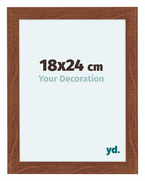 Como MDF Cadre Photo 36x48cm Noyer De Face Mesure | Yourdecoration.fr