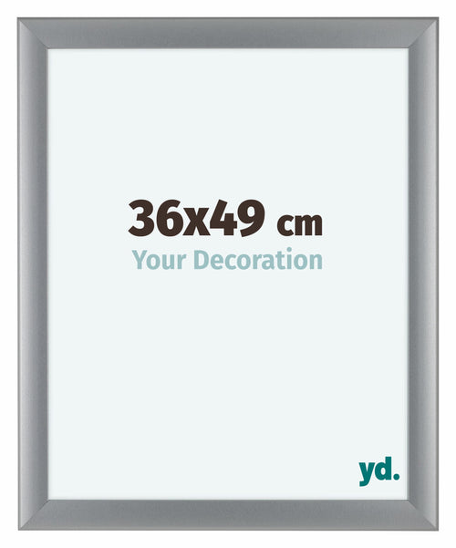 Como MDF Cadre Photo 36x49cm Argent Mat De Face Mesure | Yourdecoration.fr